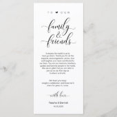 Élégant noir classe, Carte de remerciements de rég (Devant)