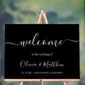 Élégant noir classique minimaliste Mariage (Neutre)