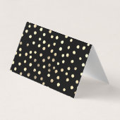 Élégant noir de bande, Carte de remerciements de p (Dos)