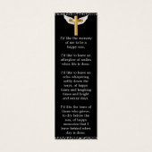 Élégant noir Delicate Signet funéraire (Dos)