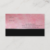 Élégant noir élégant, carte de référence de la Gli (Dos)