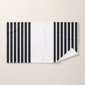 Élégant noir et blanc (Serviette à main)