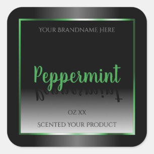 Elégant noir et blanc Étiquettes de produits Cadre