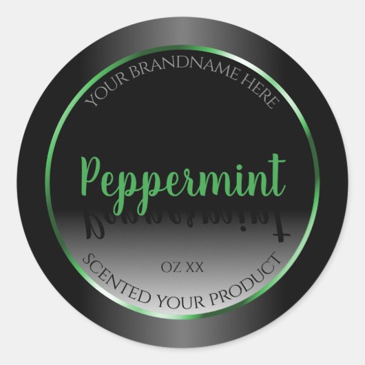 Elégant noir et blanc Étiquettes de produits Cadre (Devant)