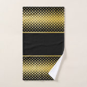 Elégant noir et or (Serviette à main)