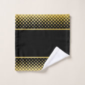 Elégant noir et or (Gant de toilette)