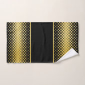 Elégant noir et or (Serviette à main)