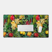 Elégant noir feuille fruits motif (Clavier et souris)