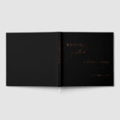 Élégant noir minimaliste Mariage Foil (Complet)