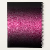 Élégant noir Ombre Hot rose Parties scintillant Mo (Dos)