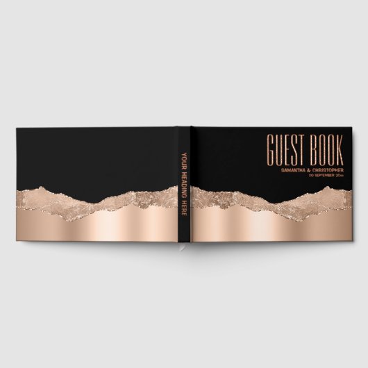 Élégant noir rose or parties scintillant bande de  (Complet)