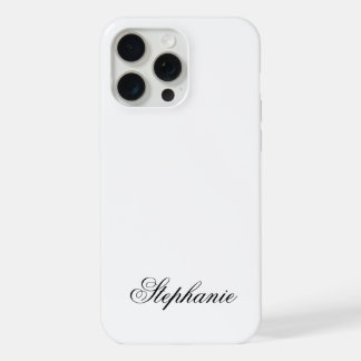 Élégant nom de monogramme noir et blanc