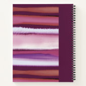 Élégant nom de monogramme violet artiste livre de  (Dos)