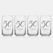 Élégant nom de script Age 50e anniversaire (Dos)