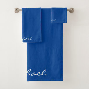 Élégant Nom de script Modèle moderne Bleu profond
