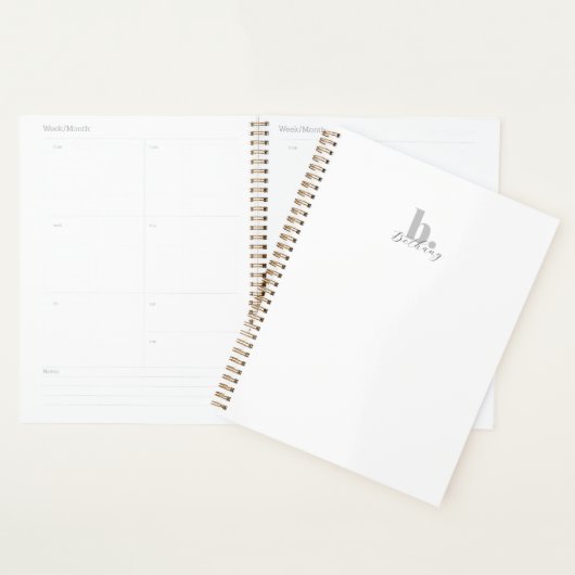 Élégant nom de script monogramme moderne (Devant avec enveloppe)