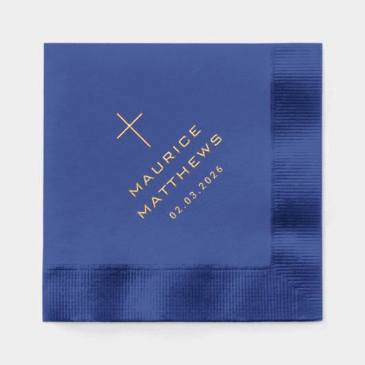 Elégant nom et date de croix chrétienne (Recto)