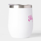 Élégant nom personnalisable Verre de Vin Stemless (Droite)