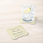 Elegant Non Photo Wedding Save the Date Kartonnen Onderzetters (Insitu)