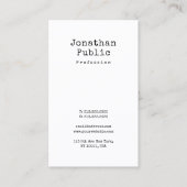 Elegant nostalgisch design Clean Plain Retro Trend Visitekaartje (Voorkant)