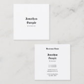Elegant nostalgisch klassiek design met look vierkante visitekaartje (Voorkant / Achterkant)
