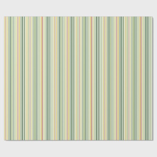 Elegant Nostalgisch Retro Stripes Inpakpapier (Vlak)