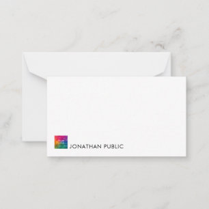 Elegant notitiekaarten Voeg hier eenvoudig Logo te Notitiekaartje