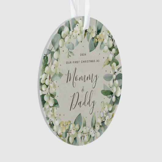 Elégant Notre premier Noël en tant que parents Pho (devant)