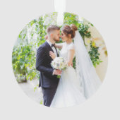 Elégant Notre premier Noël Or Blanc 2 Photo (dos)