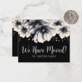 Élégant Nous Avons Déplacé La Carte Annonce (Devant/Arrière en situation)