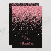 ELEGANT Nouvelles invitations de mariage au diaman (Devant / Derrière)