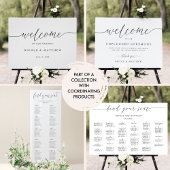 Élégant Numéro de Table Calligraphie Script de Réc