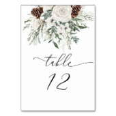 Élégant numéro de table de mariage à feuillage per (Par défaut)