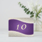 Élégant numéro de table Éblouissant étincelles pou (Debout devant)