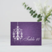 Élégant Numéro de table Lustre violet (Debout devant)