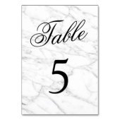 Elégant numéro de table mariage en pierre de marbr (Par défaut)