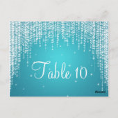 Élégant Numéro de table Nuit Éblouissant Bleu (Dos)