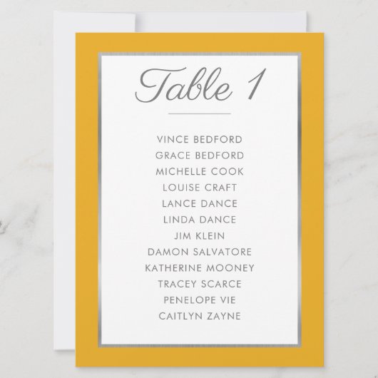 ÉLÉGANT NUMÉRO DE TABLE Siège Graphique gris mouta (Devant)