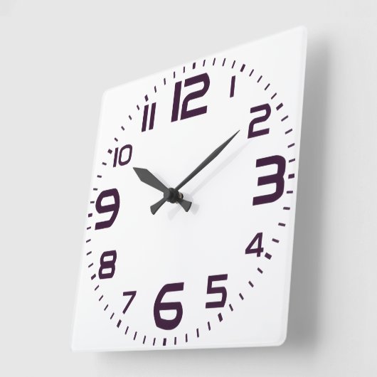 Elégant Numéros Romains Horloge Conception Visage (Angle)