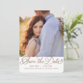 Elegant Nuptial Save the Date Kaart (Staand voorkant)