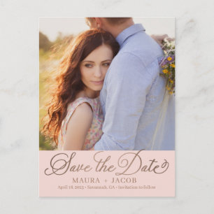 Elegant Nuptial sparen het Briefkaart van de Datum