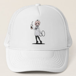 Elegant Nurse Coffee Cap Trucker Pet