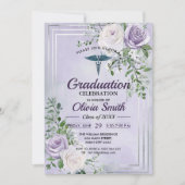 Elegant Nursing Graduation Invitation Photo | RN B (Devant)
