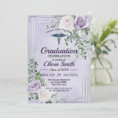 Elegant Nursing Graduation Invitation Photo | RN B (Debout devant)