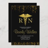 Elegant Nursing School Afstuderen Kaart (Voorkant / Achterkant)
