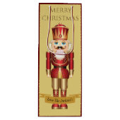 Elegant Nutcracker Speelgoed Soldaat Kerstmis Aang Wijn Cadeautas (Voorkant)