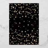 Elegant Nutkraker kerstfeestdag Gold Folie Uitnodiging (Achterkant)