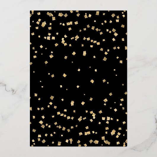 Elegant Nutkraker kerstfeestdag Gold Folie Uitnodiging (Achterkant)