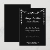 Elegant NYE Party Invite Kaart (Voorkant / Achterkant)