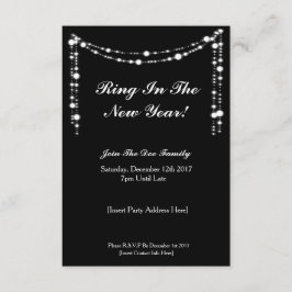 Elegant NYE Party Invite Kaart